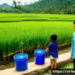 Home 22 자연형 물 정화 시스템의 경험적 데이터 분석 - **Prompt 1: Rural Vietnamese Family and Their DIY Water Filter**
"A heartwarming scene of a Viet...