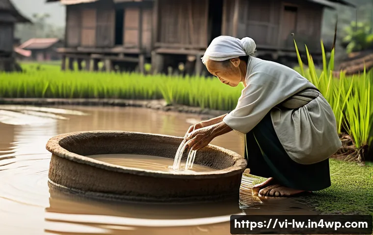 자연형 물 정화 시스템의 미래 전망 - **Prompt 1: A Serene Traditional Water Filtration Scene in Rural Vietnam**
A wide, picturesque s...